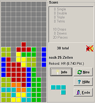 Bild vom Tetris-Spiel